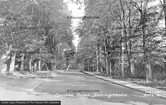 Photo of Basingstoke, London Road c.1955
