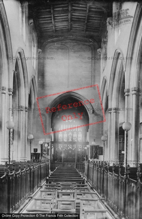 Photo of Basingstoke, Parish Church Interior 1898