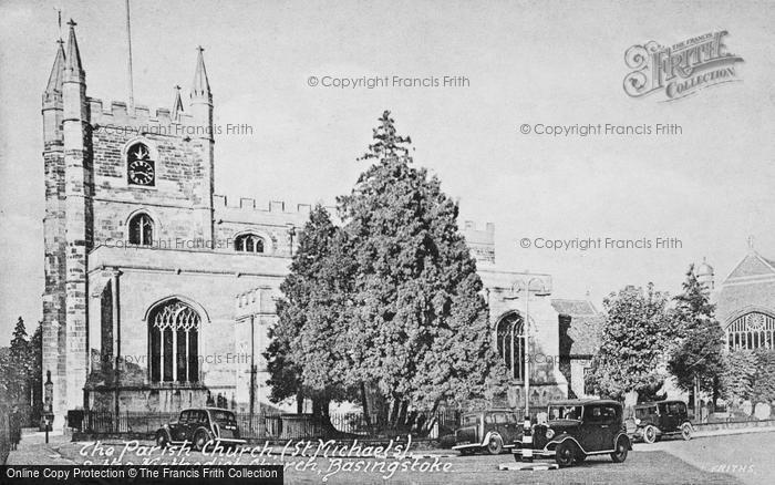 Photo of Basingstoke, St Michael's Parish Church And The Methodist Church c.1950
