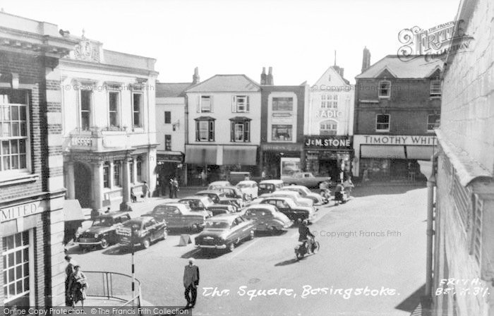 Photo of Basingstoke, The Square c.1960