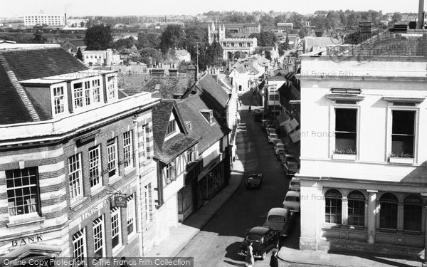 Photo of Basingstoke, View Down Church Street c.1960