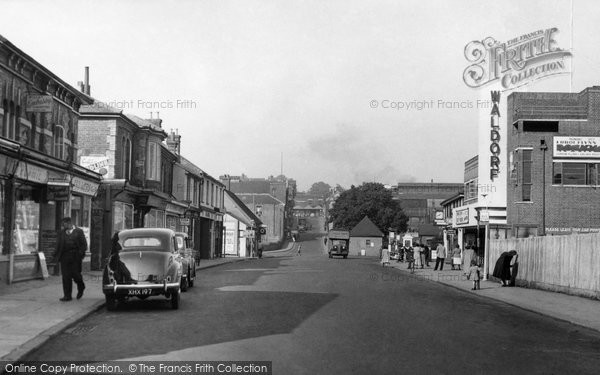 Photo of Basingstoke, Wote Street Looking Towards Station Hill c.1955