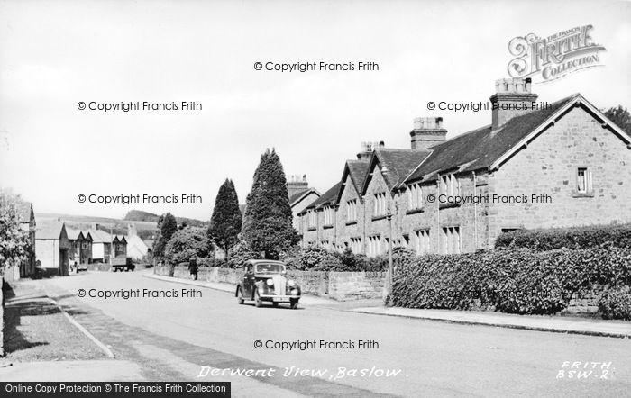 Photo of Baslow, Derwent View c.1955