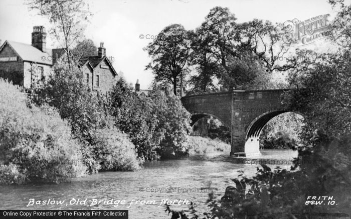 Photo of Baslow, Old Bridge From North c.1955