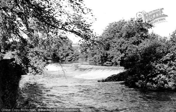 Photo of Baslow, River Derwent And Weir c.1955
