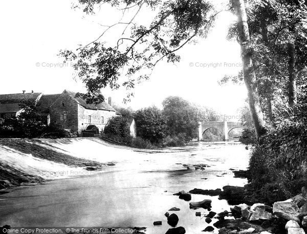 Photo of Baslow, The Old Mill c.1883
