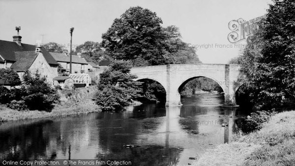 Photo of Baslow, The Toll Bridge c.1955
