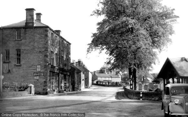 Photo of Baslow, The Village c.1955