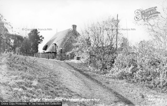 Photo of Bassaleg, Old Thatched Cottage c.1955