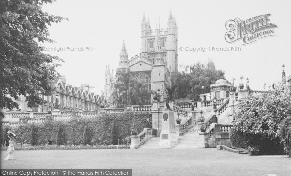 Photo of Bath, Abbey And Parade Gardens c.1960