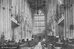 Abbey, Choir West 1909, Bath