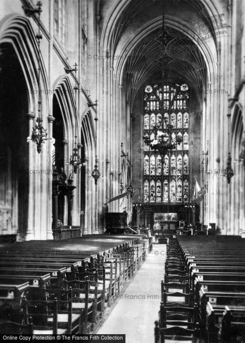 Photo of Bath, Abbey, The Nave c.1930