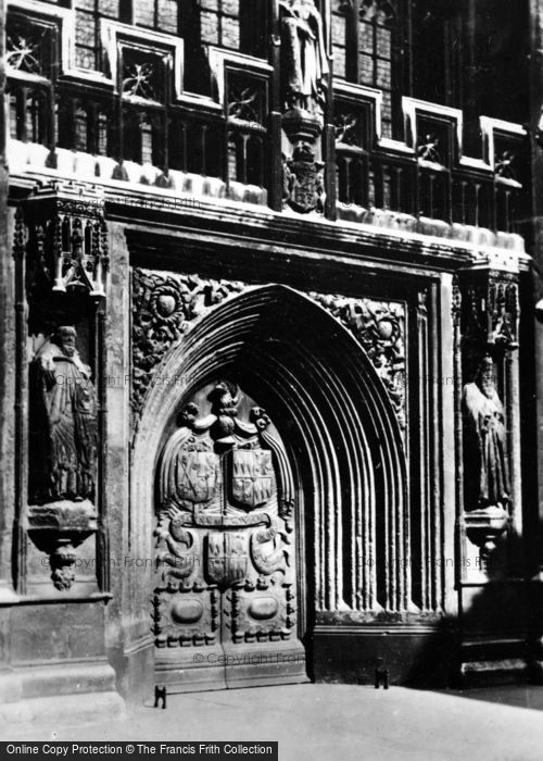 Photo of Bath, Abbey, The West Door c.1930