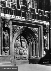 Abbey, The West Door c.1930, Bath
