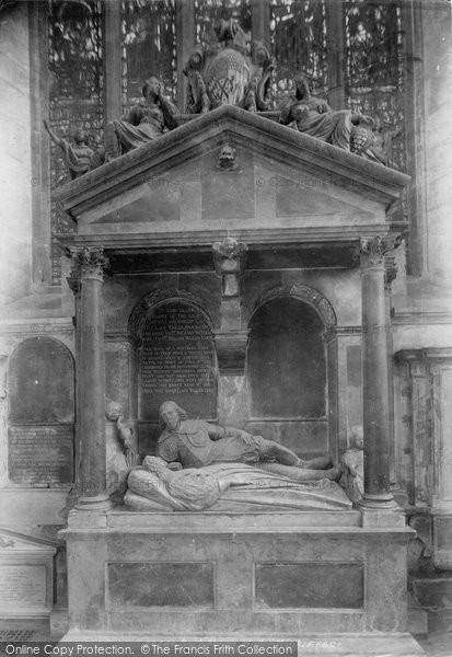 Photo of Bath, Abbey, Waller Monument 1901