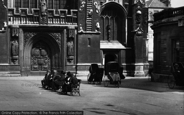 Photo of Bath, Abbey, West Door And Invalid Carriages 1925