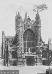 Abbey West Front 1901, Bath