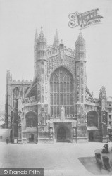 Abbey West Front 1901, Bath