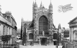 Abbey, West Front 1901, Bath