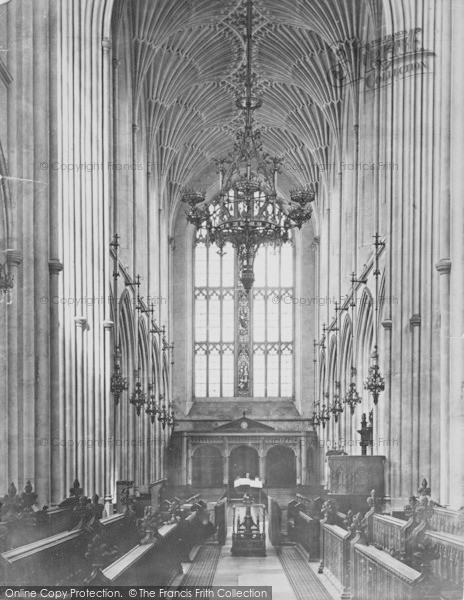 Photo of Bath, Bath Abbey Interior c.1873