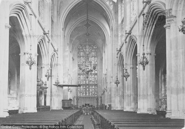 Photo of Bath, Bath Abbey Nave East c.1884