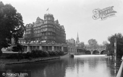 Empire Hotel And Pulteney Bridge 1935, Bath