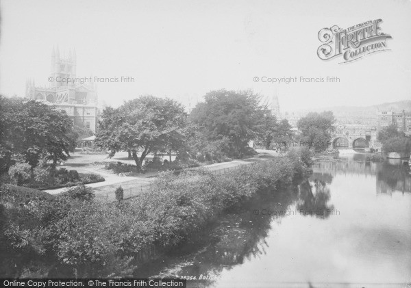 Photo of Bath, From North Parade Bridge 1896