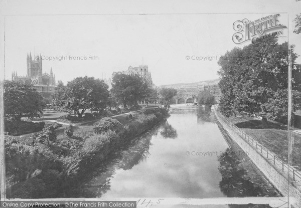Photo of Bath, From North Parade Bridge 1902