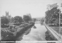 From North Parade Bridge 1902, Bath
