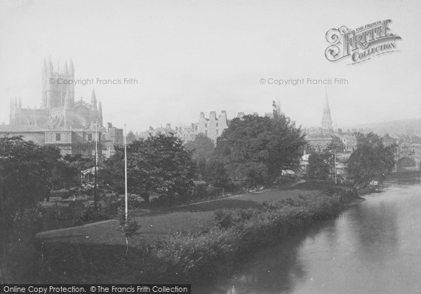 Photo of Bath, From North Parade Bridge c.1884