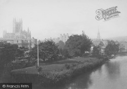 From North Parade Bridge c.1884, Bath