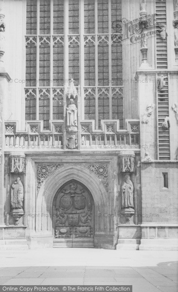 Photo of Bath, Main Door, Abbey Church c.1965
