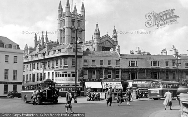 Photo of Bath, North Parade And Abbey 1949