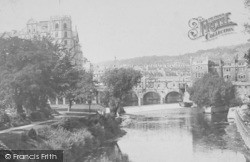 Old Pulteney Bridge And Weir 1902, Bath