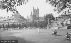 Parade Gardens And Abbey c.1960, Bath