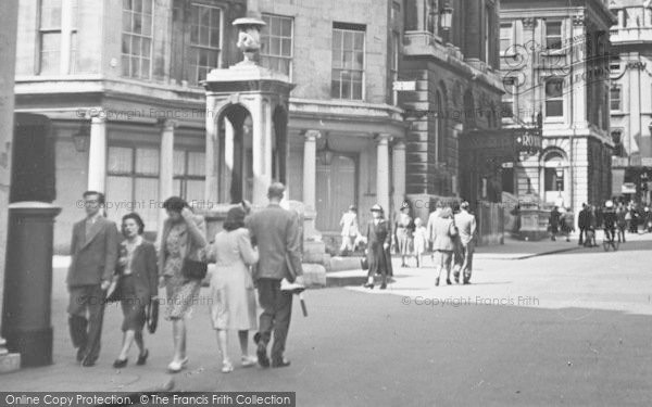 Photo of Bath, Pedestrians Outside The Royal Bath Hotel c.1950