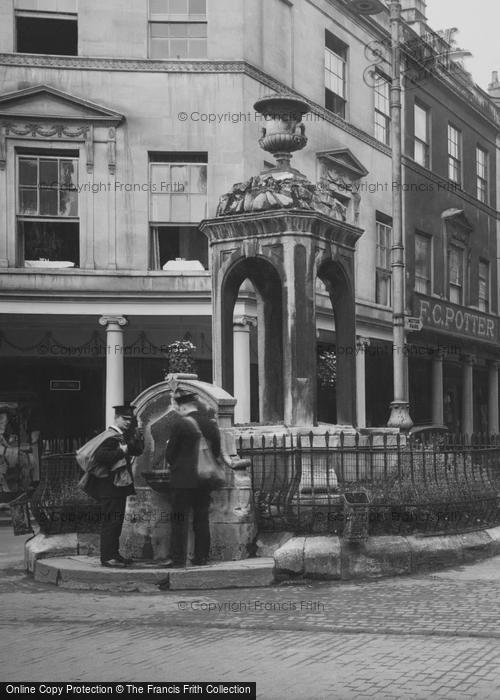 Photo of Bath, Postmen At The Mineral Water Fountain 1935