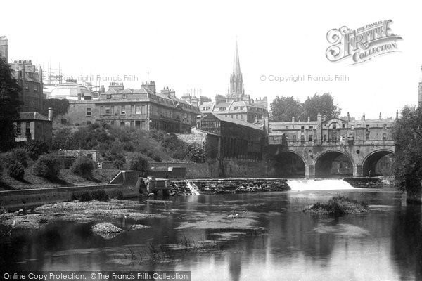 Bath, Pulteney Bridge 1895