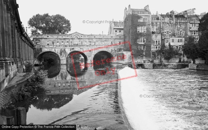 Photo of Bath, Pulteney Bridge c.1960