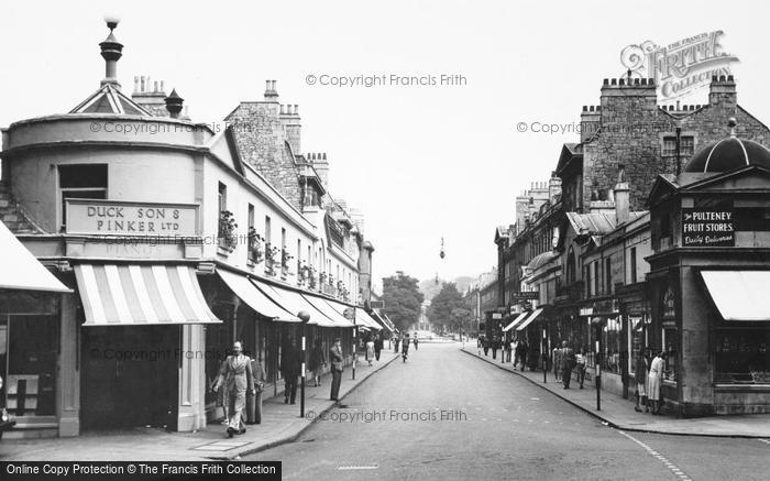 Photo of Bath, Pulteney Street c.1955