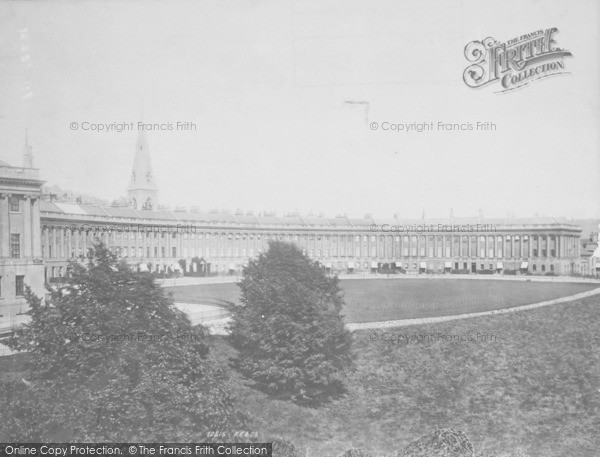 Photo of Bath, Royal Crescent c.1878