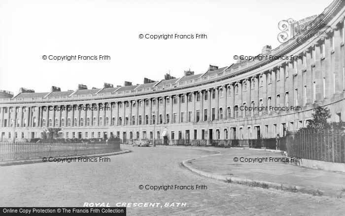 Photo of Bath, Royal Crescent c.1935