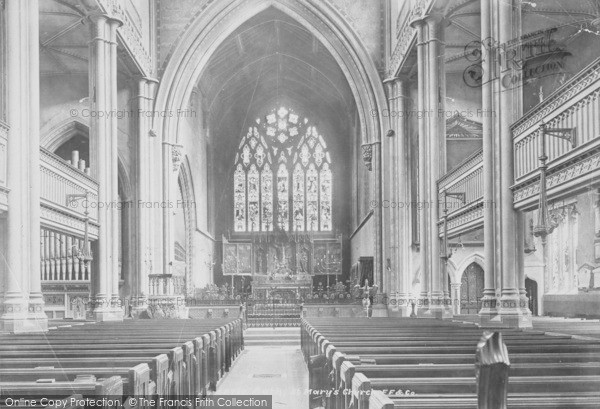 Photo of Bath, St Mary's Church Interior 1902