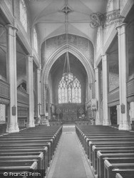 St Mary's Church Interior, Bathwick 1925, Bath