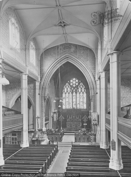 Photo of Bath, St Mary's Church Interior, Bathwick 1925
