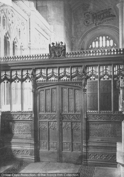 Photo of Bath, The Abbey, Kemble's Screen 1887
