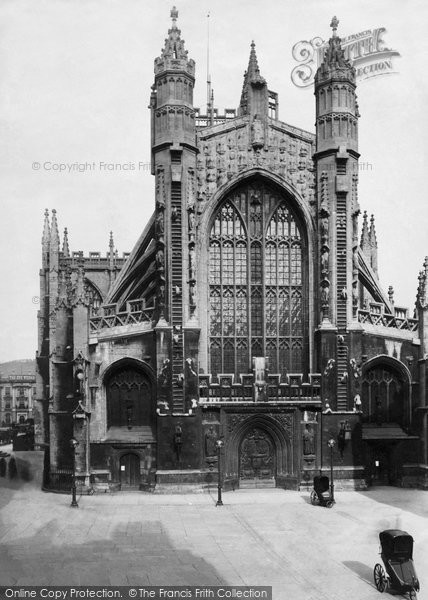 Photo of Bath, The Abbey, West Front 1887
