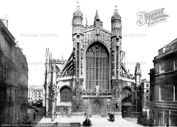Photo of Bath, The Abbey, West Front 1887