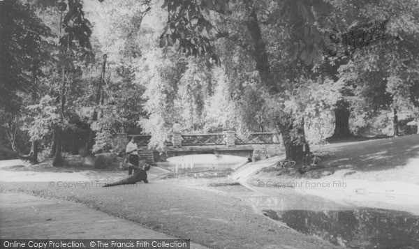 Photo of Bath, The Bridge, Royal Victoria Park c.1965