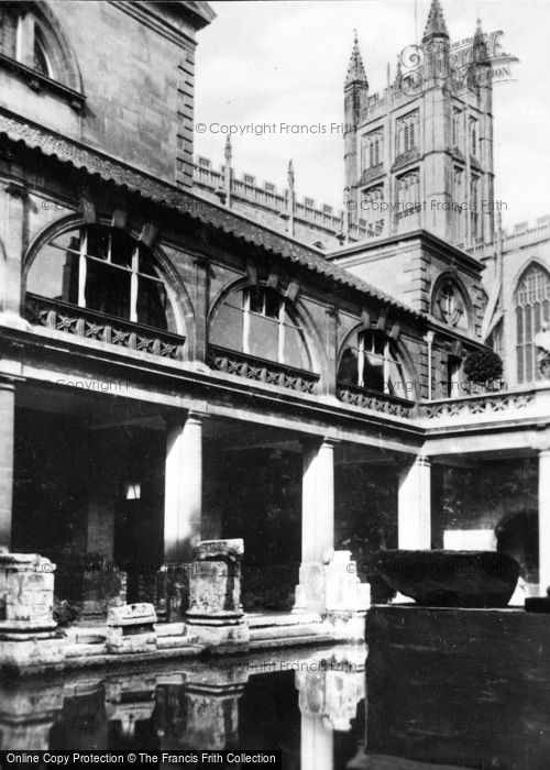 Photo of Bath, The Roman Bath And Abbey c.1930